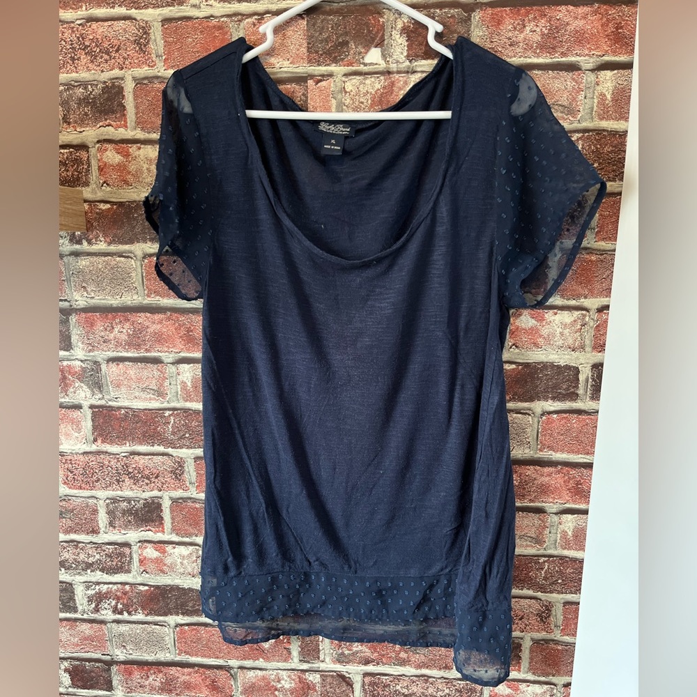 XL Lucky Brand Navy T Shirt